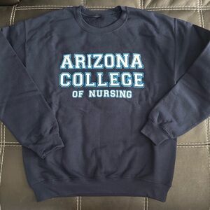 Gildan Blue Crewneck Sweater Arizona College of Nursing